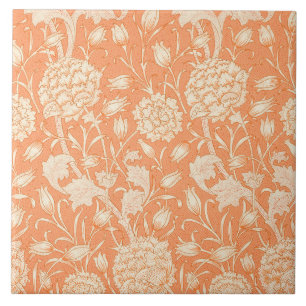 Wild Tulip Pattern (by William Morris) Ceramic Tile