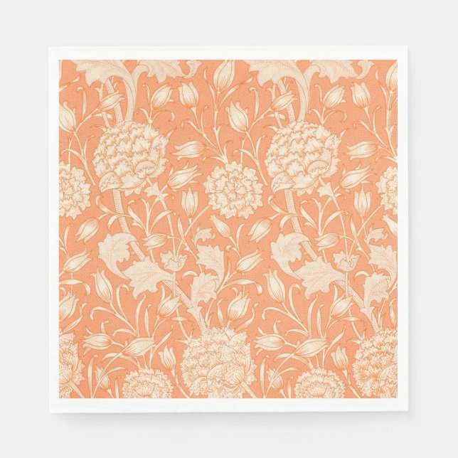 Wild Tulip Pattern (by William Morris) Napkins (Front)