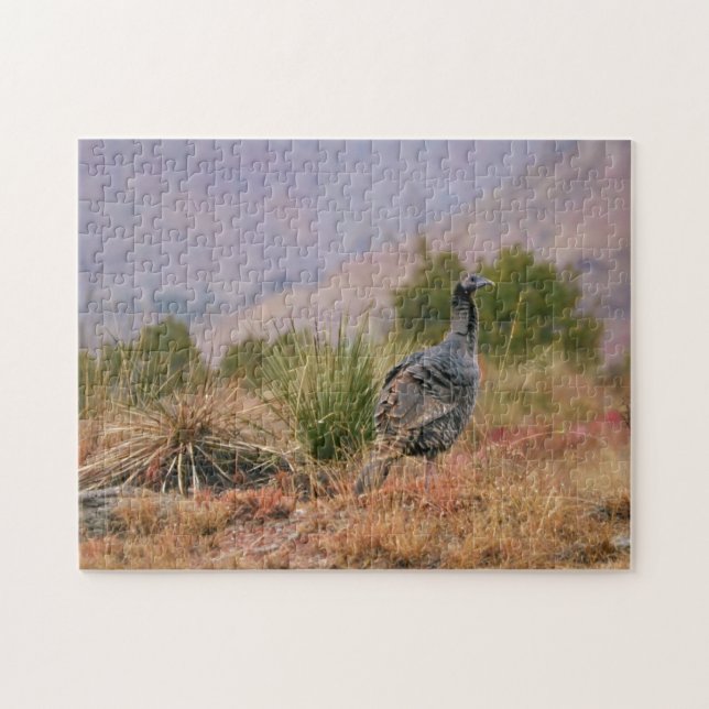 Wild Turkey Big Bird Desert Nature Puzzle (Horizontal)