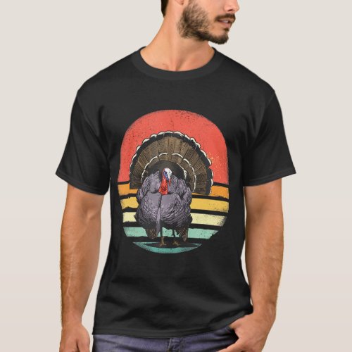 Wild Turkey Bird Thanksgiving Turkey Hunting T_Shirt