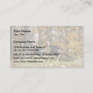 Wild turkey business card
