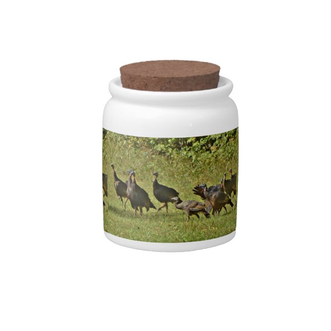 Wild Turkey, Camouflage colors Candy Jar (Front)