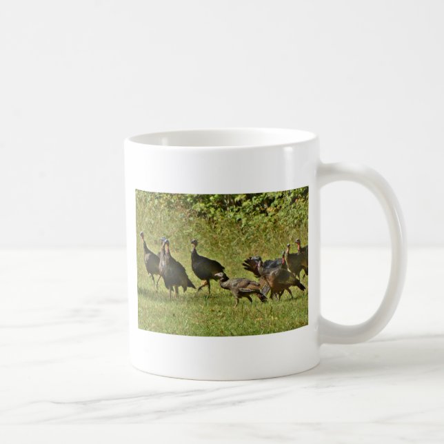 Wild Turkey, Camouflage colors Coffee Mug (Right)