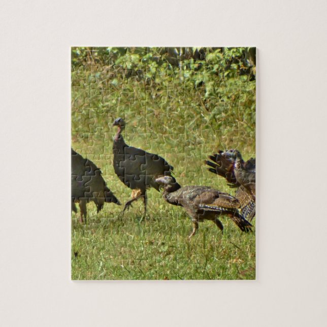 Wild Turkey, Camouflage colors Jigsaw Puzzle (Vertical)