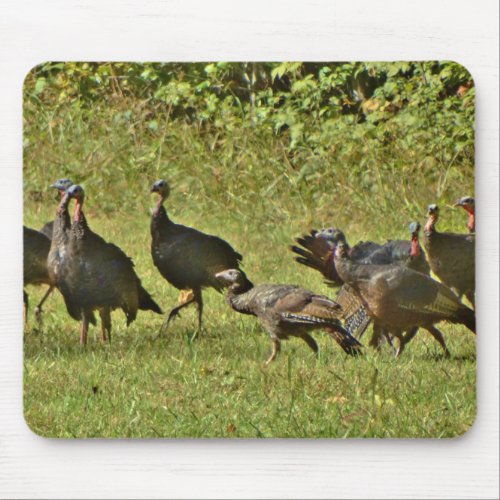 Wild Turkey Camouflage colors Mouse Pad