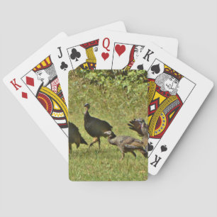 Wild Turkey, Camouflage colors Poker Cards
