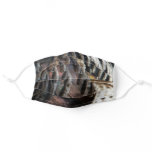 Wild Turkey Feathers I Abstract Nature Design Adult Cloth Face Mask