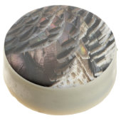Wild Turkey Feathers I Abstract Nature Design Chocolate Covered Oreo (Angled)