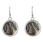 Wild Turkey Feathers I Abstract Nature Design Earrings