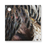 Wild Turkey Feathers I Abstract Nature Design Favor Tags