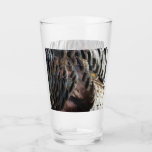Wild Turkey Feathers I Abstract Nature Design Glass