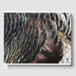 Wild Turkey Feathers I Abstract Nature Design Guest Book
