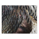 Wild Turkey Feathers I Abstract Nature Design Jigsaw Puzzle