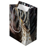 Wild Turkey Feathers I Abstract Nature Design Medium Gift Bag