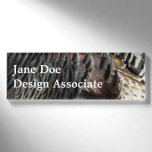 Wild Turkey Feathers I Abstract Nature Design Name Tag