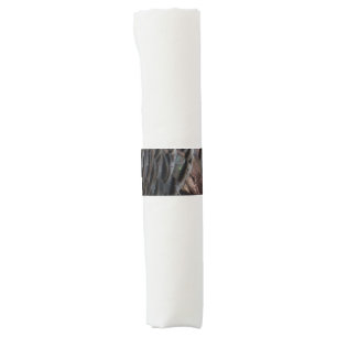 Wild Turkey Feathers I Abstract Nature Design Napkin Bands