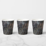 Wild Turkey Feathers I Abstract Nature Design Paper Cups