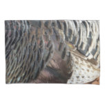 Wild Turkey Feathers I Abstract Nature Design Pillow Case