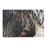 Wild Turkey Feathers I Abstract Nature Design Placemat