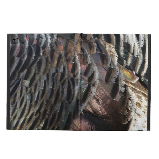 Wild Turkey Feathers I Abstract Nature Design Powis iPad Air 2 Case (Outside)