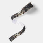Wild Turkey Feathers I Abstract Nature Design Satin Ribbon