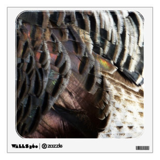 Wild Turkey Feathers I Abstract Nature Design Wall Decal