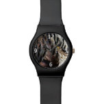 Wild Turkey Feathers I Abstract Nature Design Watch