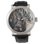 Wild Turkey Feathers I Abstract Nature Design Watch