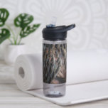 Wild Turkey Feathers I Abstract Nature Design Water Bottle