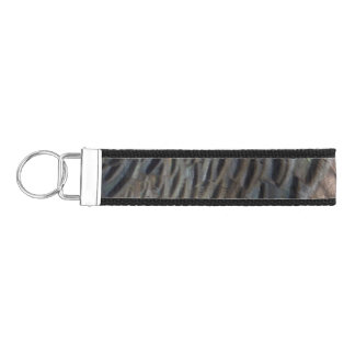 Wild Turkey Feathers I Abstract Nature Design Wrist Keychain