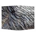 Wild Turkey Feathers II Abstract Nature Design 3 Ring Binder