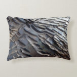 Wild Turkey Feathers II Abstract Nature Design Accent Pillow
