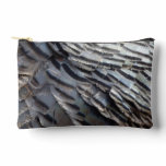 Wild Turkey Feathers II Abstract Nature Design Accessory Pouch