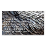 Wild Turkey Feathers II Abstract Nature Design Business Card Magnet