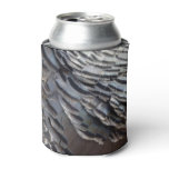 Wild Turkey Feathers II Abstract Nature Design Can Cooler
