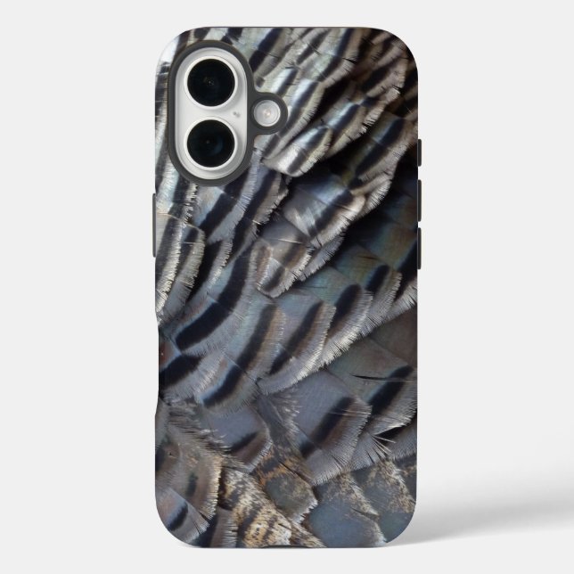 Wild Turkey Feathers II Abstract Nature Design Case-Mate iPhone Case (Back)