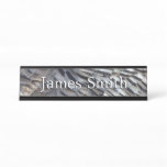 Wild Turkey Feathers II Abstract Nature Design Desk Name Plate