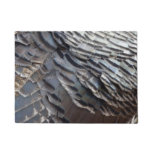 Wild Turkey Feathers II Abstract Nature Design Doormat