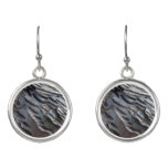 Wild Turkey Feathers II Abstract Nature Design Earrings