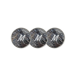 Wild Turkey Feathers II Abstract Nature Design Golf Ball Marker