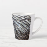 Wild Turkey Feathers II Abstract Nature Design Latte Mug