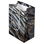 Wild Turkey Feathers II Abstract Nature Design Medium Gift Bag
