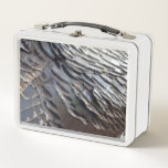 Wild Turkey Feathers II Abstract Nature Design Metal Lunch Box
