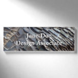 Wild Turkey Feathers II Abstract Nature Design Name Tag