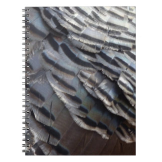 Wild Turkey Feathers II Abstract Nature Design Notebook