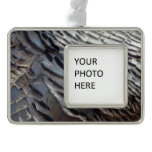 Wild Turkey Feathers II Abstract Nature Design Ornament