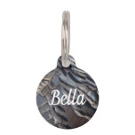 Wild Turkey Feathers II Abstract Nature Design Pet ID Tag