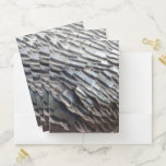 Wild Turkey Feathers II Abstract Nature Design Pocket Folder