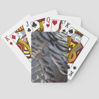 Wild Turkey Feathers II Abstract Nature Design Poker Cards