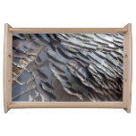 Wild Turkey Feathers II Abstract Nature Design Serving Tray